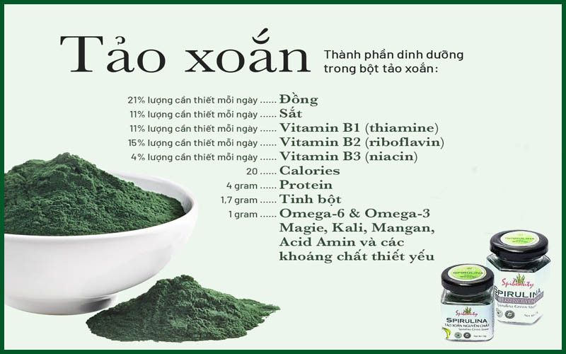 Nguồn vitamin và khoáng chất dồi dào có trong tảo biển.